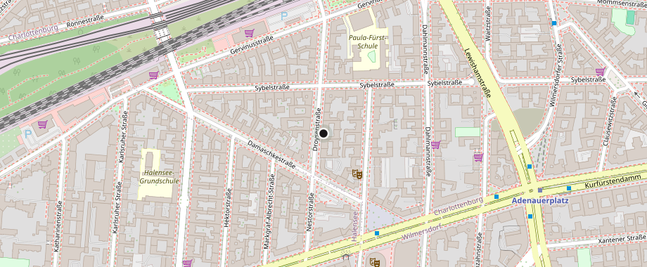 Standort von Cut-X in der Droysenstraße 11, 10629 Berlin auf der Karte